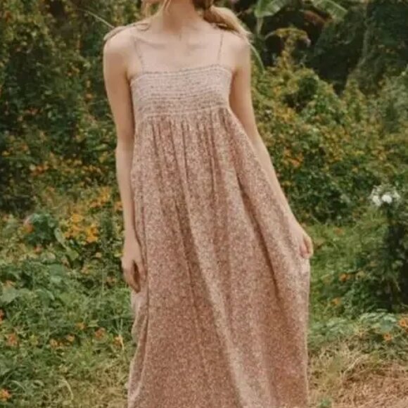 Doen Pansy Dress in Floral Calico, size M - Picture 3 of 8